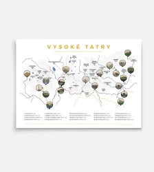 Stieracia mapa Vysoké Tatry Stieracia mapa Vysoké Tatry