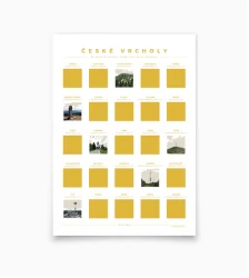 Stierací plagát České vrcholy Stierací plagát České vrcholy